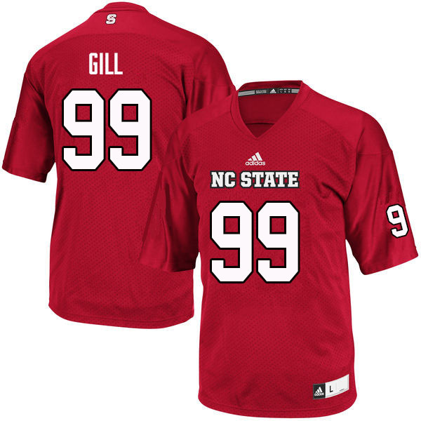 Men #99 Trenton Gill NC State Wolfpack College Football Jerseys Sale-Red